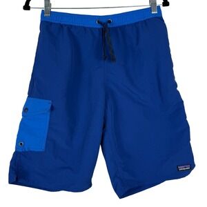 Patagonia Baggies‎ Boardshorts Kids Youth XXL Blue Swim Trunks 10" Inseam EUC